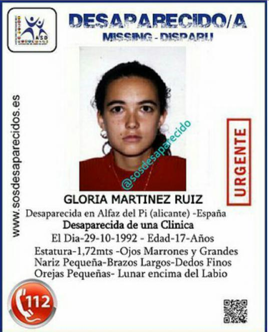 Desaparición de Gloria Martinez Ruiz - Hipótesis a1